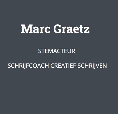 Website Marc Graetz stemacteur en schrijfcoach